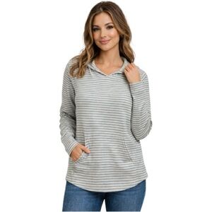 013 NWT Market & Spruce Striped Hoodie